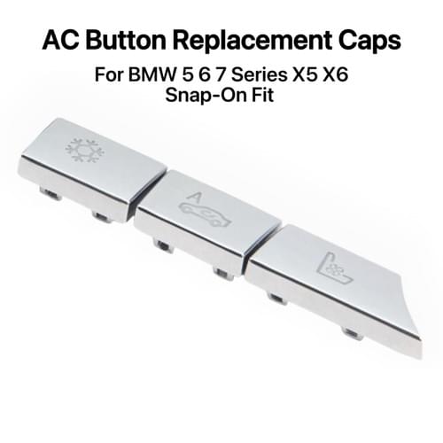 AC Climate Control Button Replacement Caps For BMW 5 6 7 Series X5 X6 F10 F07 F12 F01 F15 F16