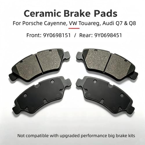 Front & Rear Ceramic Brake Pads Kit For Porsche Cayenne 9YA/9YB VW Touareg CR7 Audi Q7 Q8