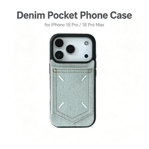 Denim Pocket Phone Case for iPhone 18 Pro / 18 Pro Max