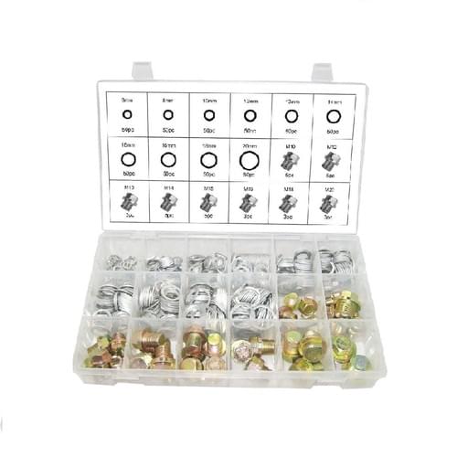 SK1380 534 Pcs Oil Drain Plug Screws and Aluminium O-Ring Set