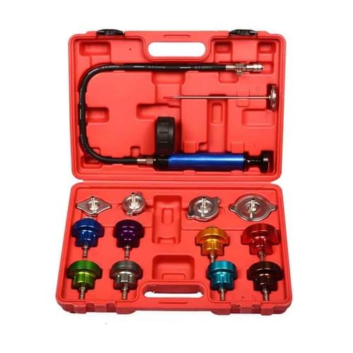 SK1164 14 Pcs Car water tank leak Radiator Pressure tester Kit