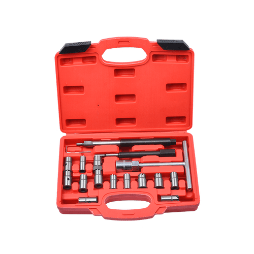 SK1364 17Pcs Diesel Injector Seat Cutter Cleaner Set