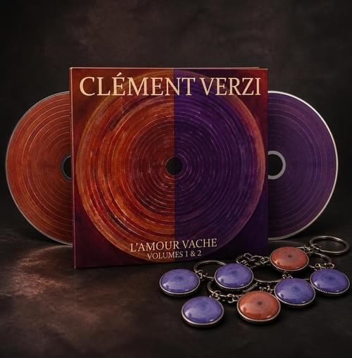 PACK EXCLUSIF : CD DOUBLE ALBUM L'AMOUR VACHE + PORTE-CLÉS ARTISANAL