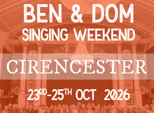 2026 Singing Weekend Cirencester 23rd-25th October