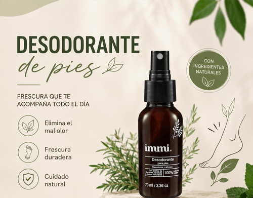 Desodorante para pies vegano