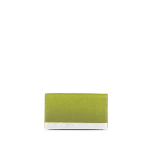 Wallet Plana Lime Silver