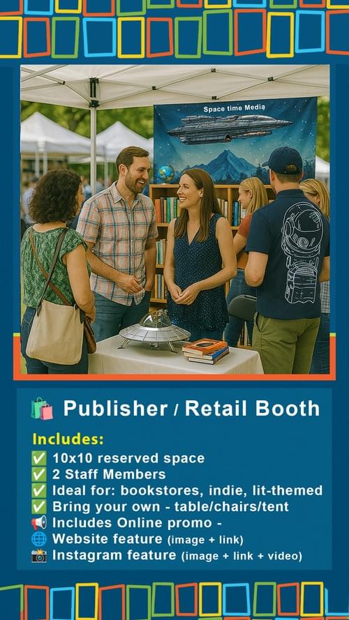 Publisher/Retail Vendor 10x10 | 2 person(s) per space