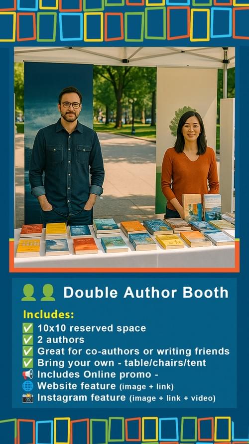Author Vendor 10x10 | Double Author | 2 person(s) per space