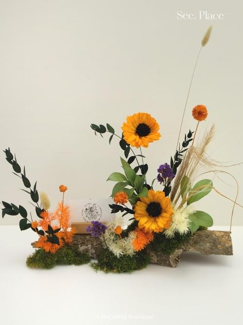 單品花藝課程｜名片夾永生花藝