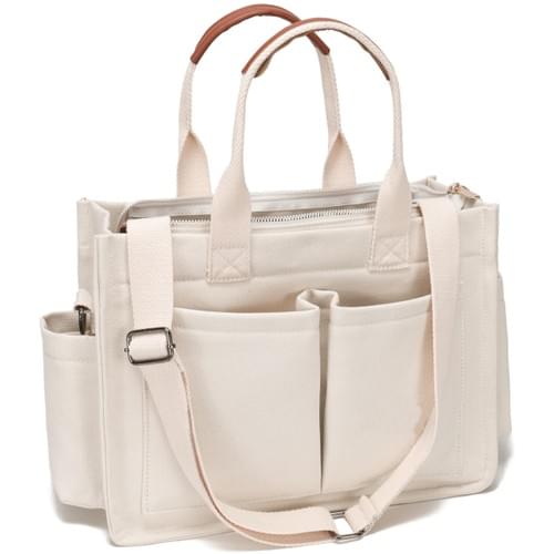 Eco Friendly Foldable Shopping Bag Custom Logo Tote Bag Reusable Lightweight Washable Cotton Canvas