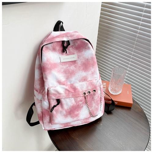Fashionable Tie Dye Daily Teenager Boys Girls Backpack Casual Cheap Price Students School Book Bag H