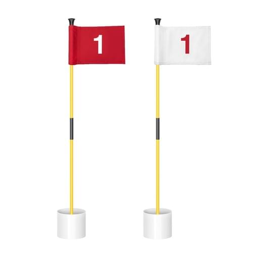 Golf Flagstick Mini, Putting Green Flag for Yard, All 3 Feet