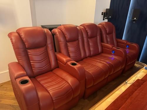 Luxury Home Cinema Seating - Customisable Leather Recliners