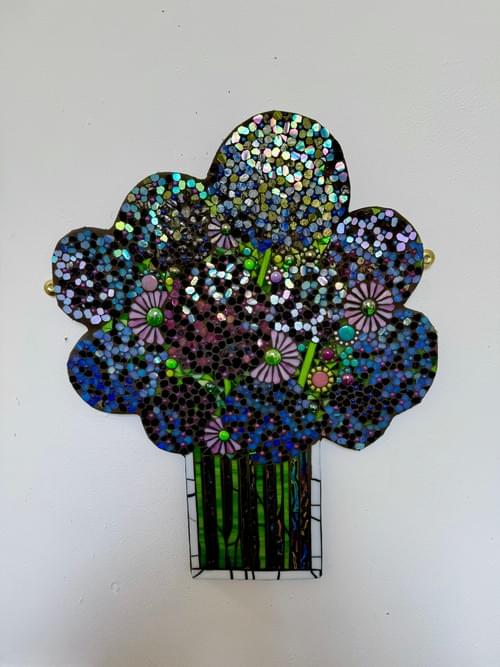 Hydrangeas Mosaic Wall Panel