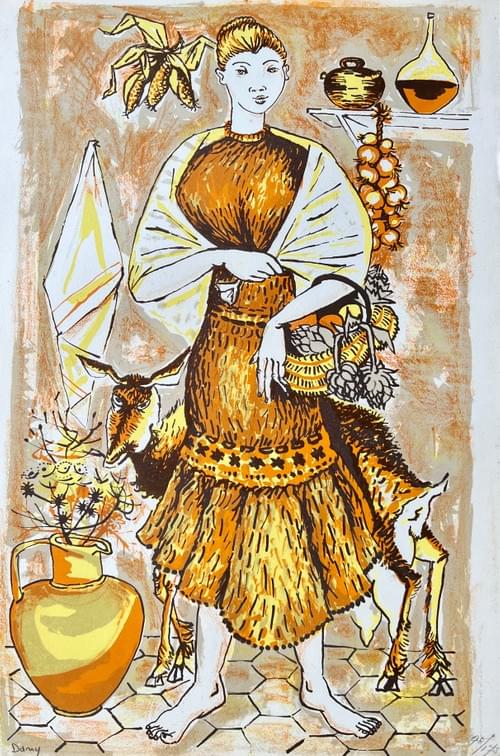 Artist Dany Lartique 1921-2017 French