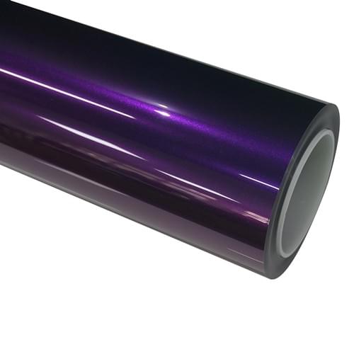 1.52m*15m TPU Metallic Bright black purple Paint Protection Film