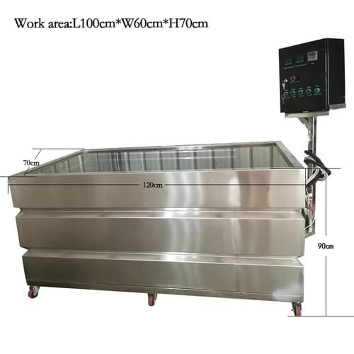 TSAUTOP 2.4m CE Certification Stainless Steel Manual Operated Hydro Dipping Tank TSHDTM2400