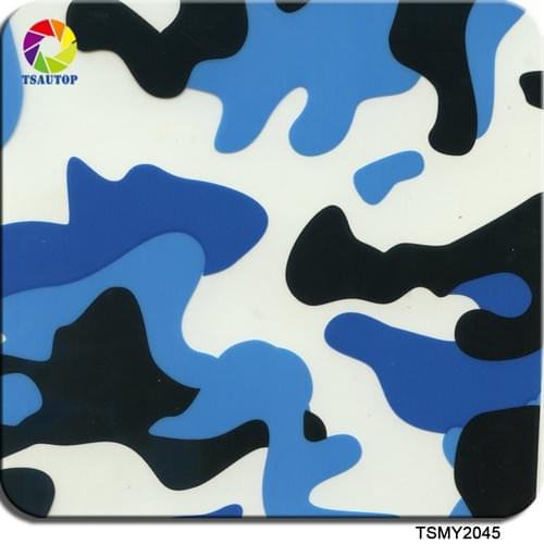 Tsautop blue disgital camo 50CM*20M water transfer printing holographic water transfer film 1
