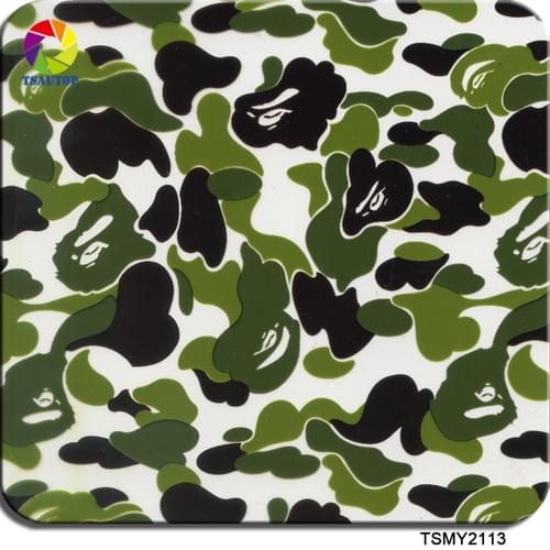 Tsautop blue disgital camo 50CM*20M water transfer printing holographic water transfer film 1 1 1 1 1