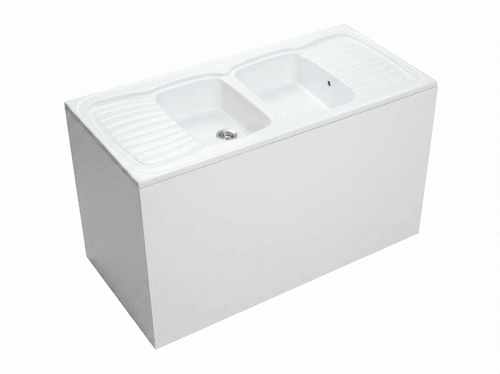 Évier de cuisine à poser Roxan 140 cm x 60 cm