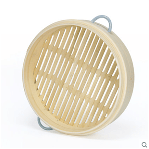 Bamboo steamer with handle