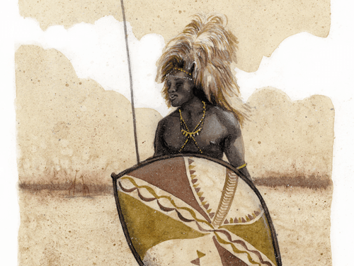 Massaï à la coiffe de lion