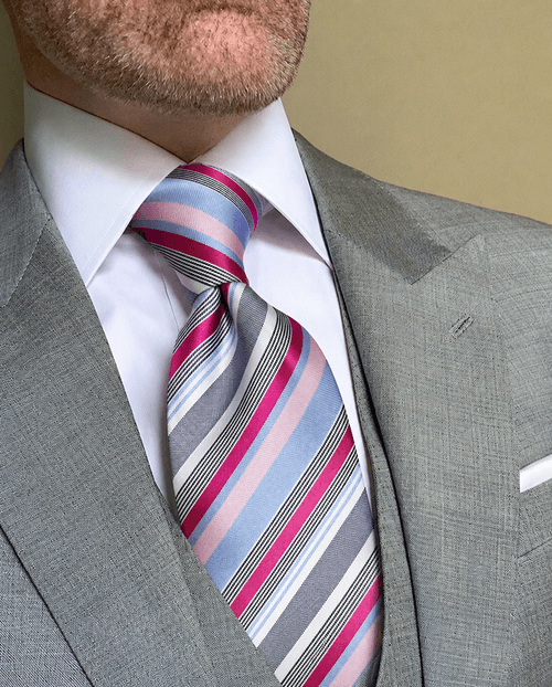 NEW Pink Ledger Striped Tie