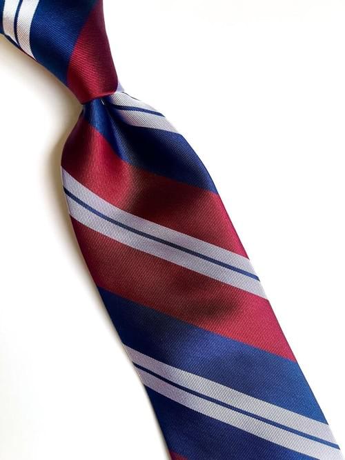 NEW Burgandy Ryan Striped Tie