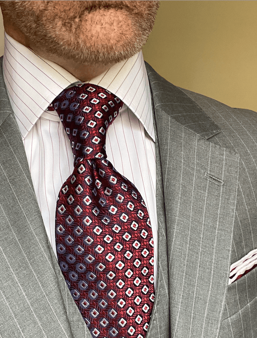 NEW: Red Kaleidoscope Woven Tie