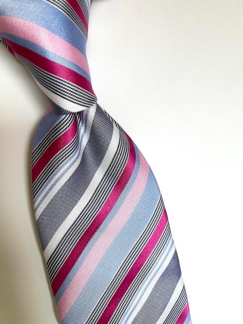 NEW Pink Ledger Striped Tie
