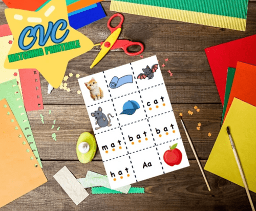 CVC Matching Printable