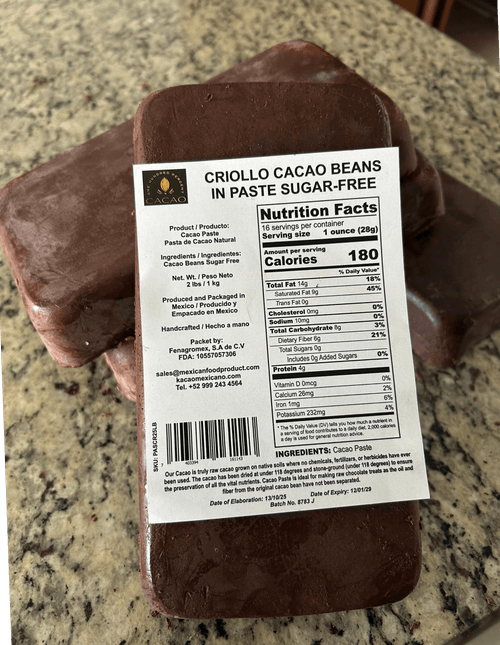 CACAO PASTE CRIOLLO 11 LBS CASE