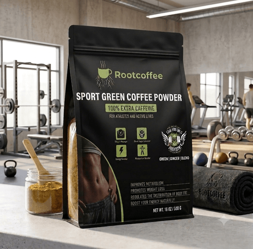 Green Coffee and Ginger Powder Blend Bag 16 oz / 500g