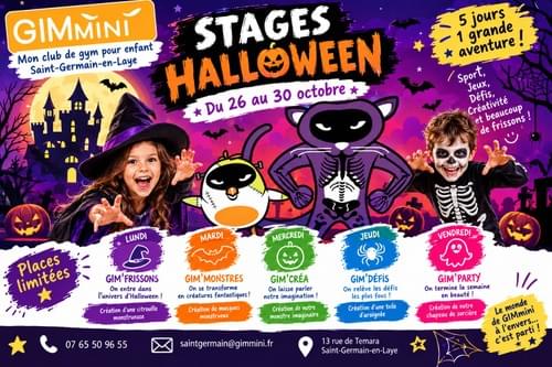 Stages Toussaint : 2ème semaine, du 26 au 30 octobre 2026
