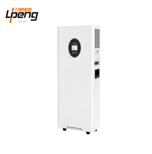 Vertical 6kW Hybrid Solar Inverter All In One ESS 16kWh LiFePO4 Battery for Home Backup & Off-Grid P