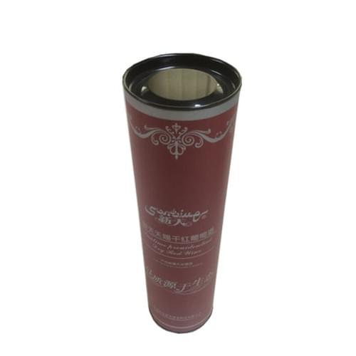 Eco Friendly Cardboard Cylinder Custom Round Paper Tube Box For Wine