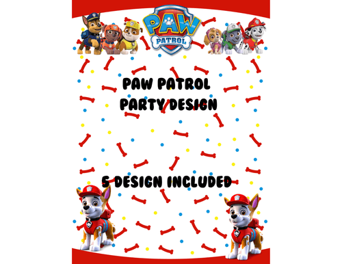 PAW CONTROL INVITE, CHIP BAG, COLORING SHEET