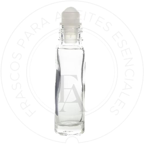 Roll on 10ml transparente bolita de cristal (Paquete de 5)