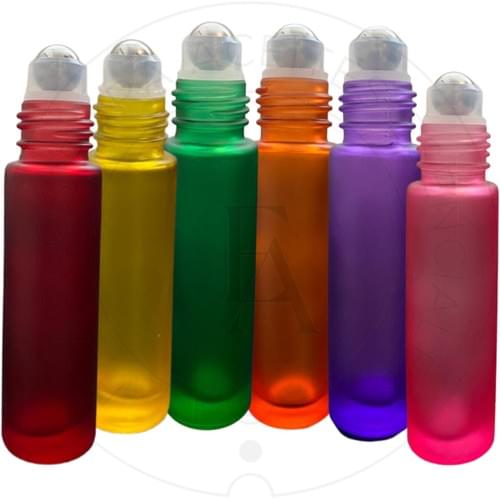 Roll on 10ml colores bolita de metal (Paquete de 6)