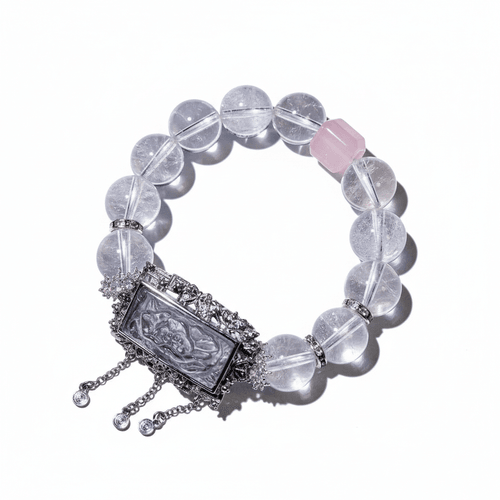 霜靈|白水晶、粉水晶|設計款手串|好看又有用才最重要 -- RuiZhiShuiJing 睿智水晶