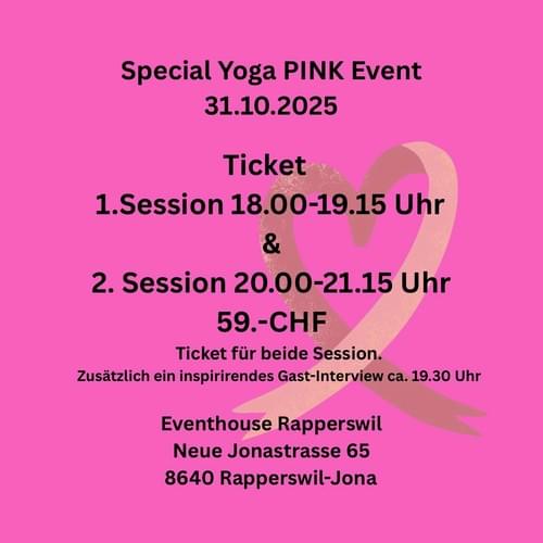 Ticket 1 Session 18.00-19.15 Uhr & 2. Session 20.00-21.15 Uhr