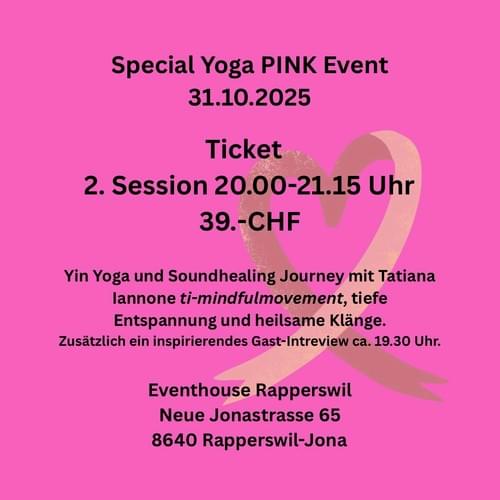 Ticket 2. Session 20.00-21.15 Uhr