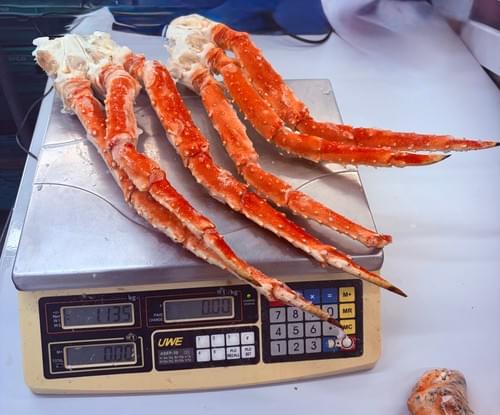1 kilo Cooked Norwegian King Crab