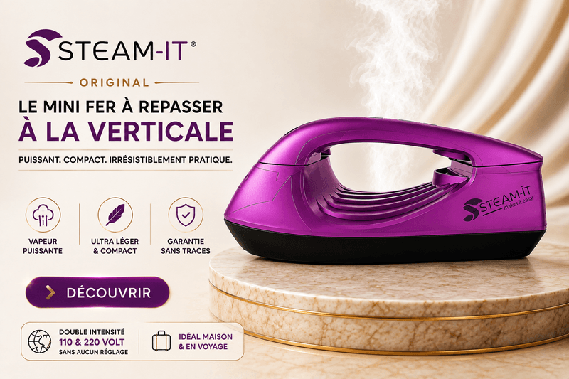 Steam-it mini fer à repasser vertical et défroisseur vapeur