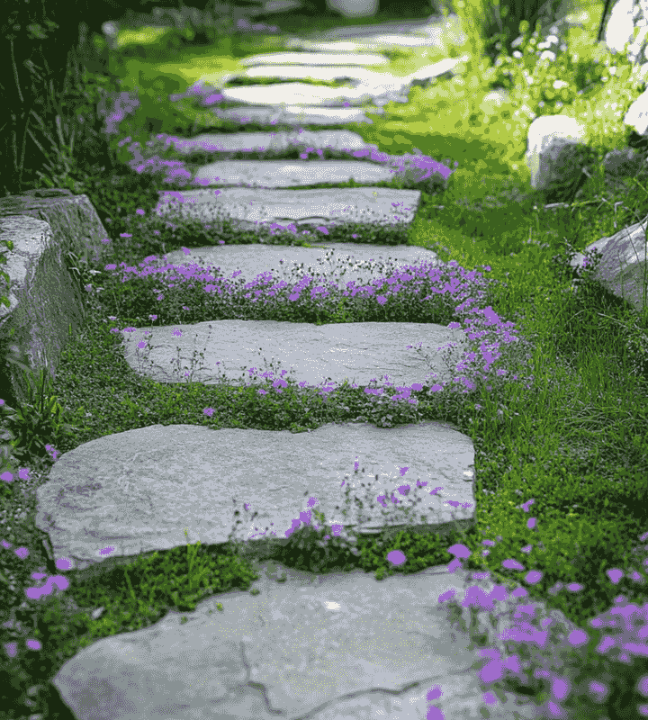 Chemin de jardin symbolisant un accompagnement thérapeutique sécurisant et ajusté Chemin de jardin symbolisant un accompagnement thérapeutique sécurisant et ajusté