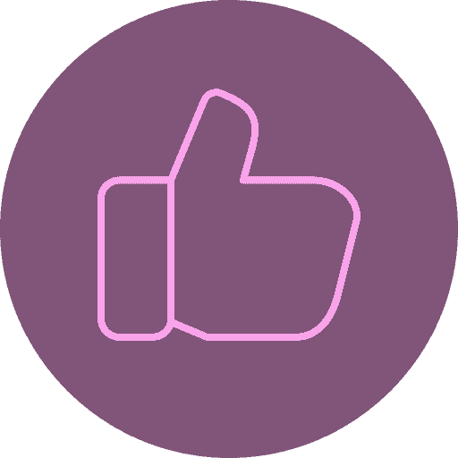 A stylized thumbs-up icon outlined in pink, centered within a circular purple background. The icon features a classic “like” gesture, commonly used to indicate approval, agreement, or positive feedback. The background includes a gradient of dark purple shades, adding depth and visual contrast. The overall design is modern and vibrant, evoking themes of affirmation, encouragement, and digital interaction—often associated with social media, user interfaces, or feedback systems A stylized thumbs-up icon outlined in pink, centered within a circular purple background. The icon features a classic “like” gesture, commonly used to indicate approval, agreement, or positive feedback. The background includes a gradient of dark purple shades, adding depth and visual contrast. The overall design is modern and vibrant, evoking themes of affirmation, encouragement, and digital interaction—often associated with social media, user interfaces, or feedback systems