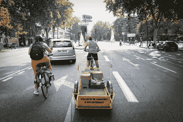 équipe bokashi sur velo cargo équipe bokashi sur velo cargo