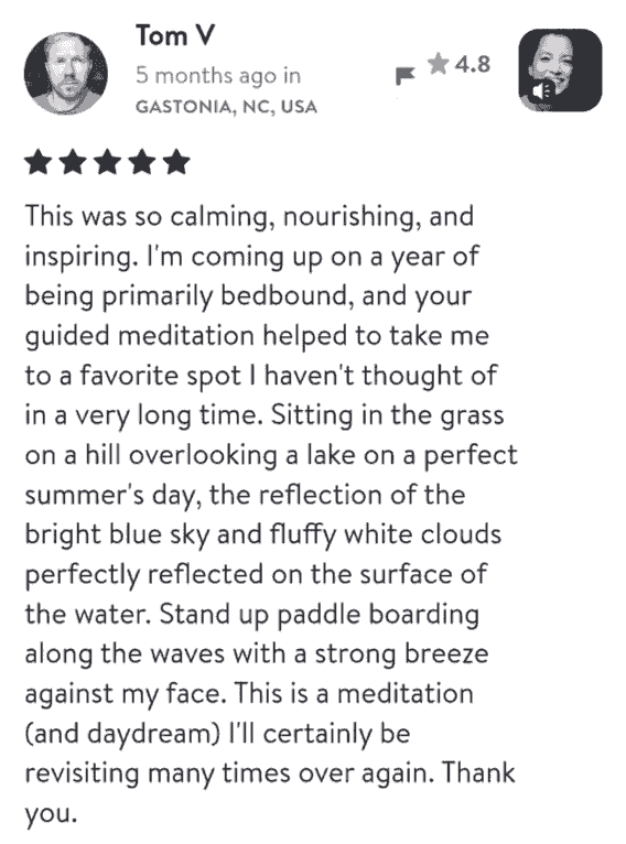 Relax through visualisation