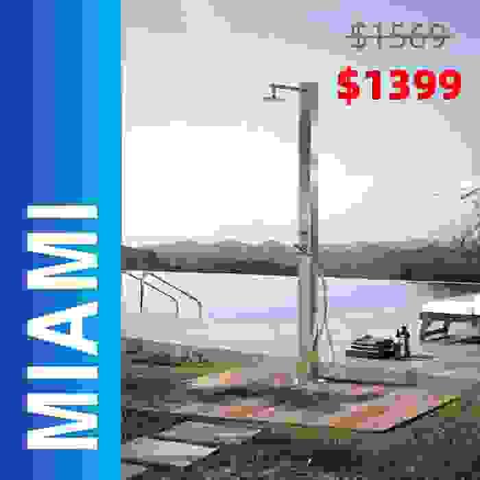 MIAMI 316# marine grade outdoor shower