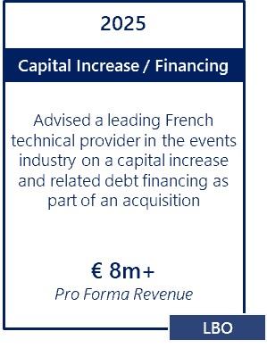 Events CapDev Financing Acquisition Events CapDev Financing Acquisition